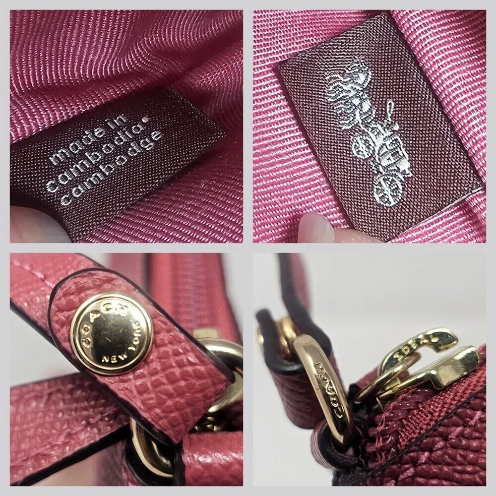 Coach Pouch Storypatch Insert Bag from Tote F25860 Pink Corner Zip Up NWOT